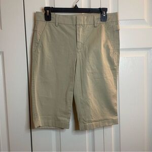 Vince Bermuda Cotton Twill Shorts size 6